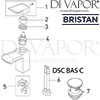 Bristan Descent Basin Mixer Clicker Waste Bathroom Tap Spares